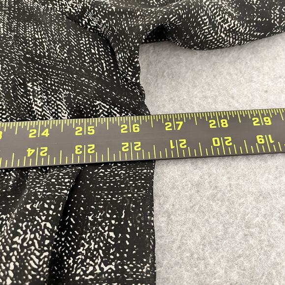 Lane Bryant 22 / 24 3X Tunic Sheer Zip Shoulders Black White Crosshatch Edgy - Picture 11 of 12